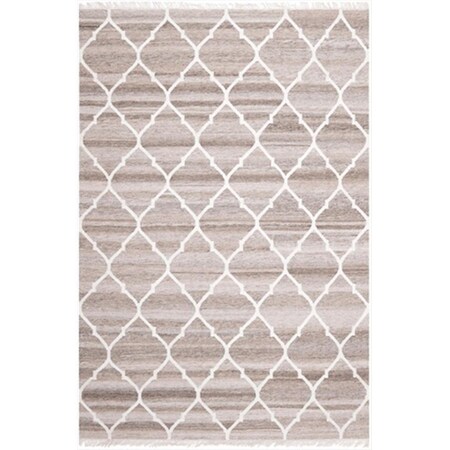 Safavieh 5 x 8 ft. Medium Rectangle Casual Natural Kilim Light Grey and Ivory Area Rug NKM317A-5